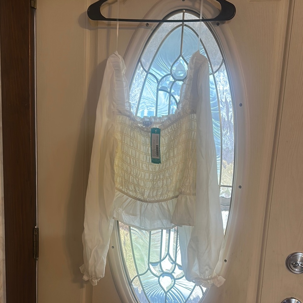 Elegant White Women's Top